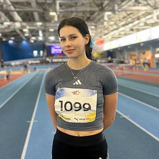 USUST student Alona Chass wins silver at the Ukrainian Athletics Championship