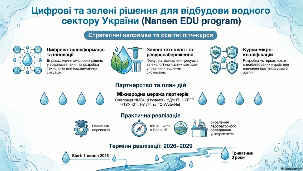 Хіміки УДУНТ отримали міжнародний грант на відновлення водного сектору України за програмою Nansen EDU