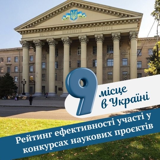 УДУНТ увійшов до ТОП-10 університетів України за ефективністю наукових проєктів